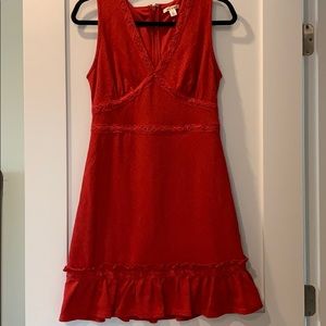 Red boutique sleeveless dress